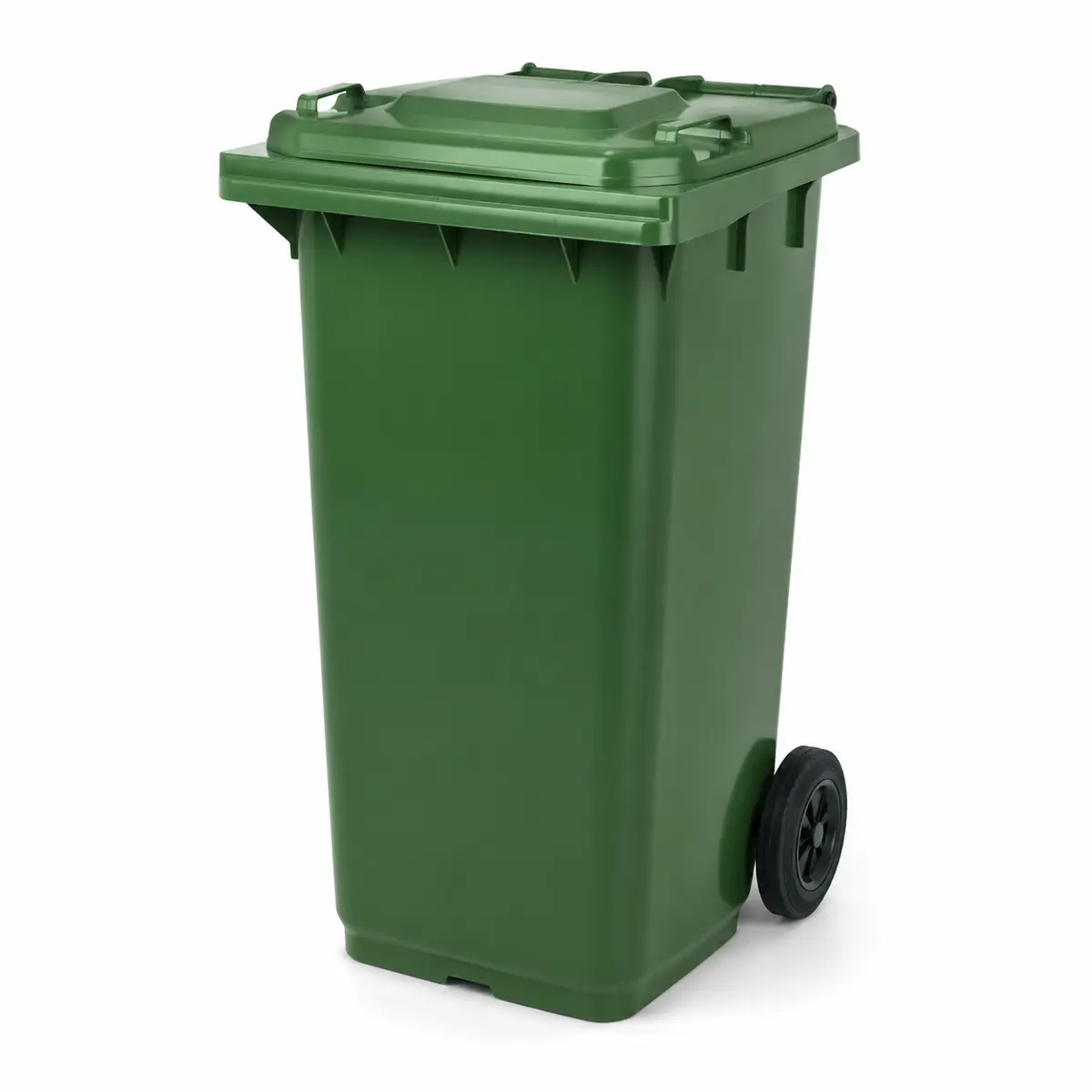 240L Wheelie Bin — Green Virgin HDPE